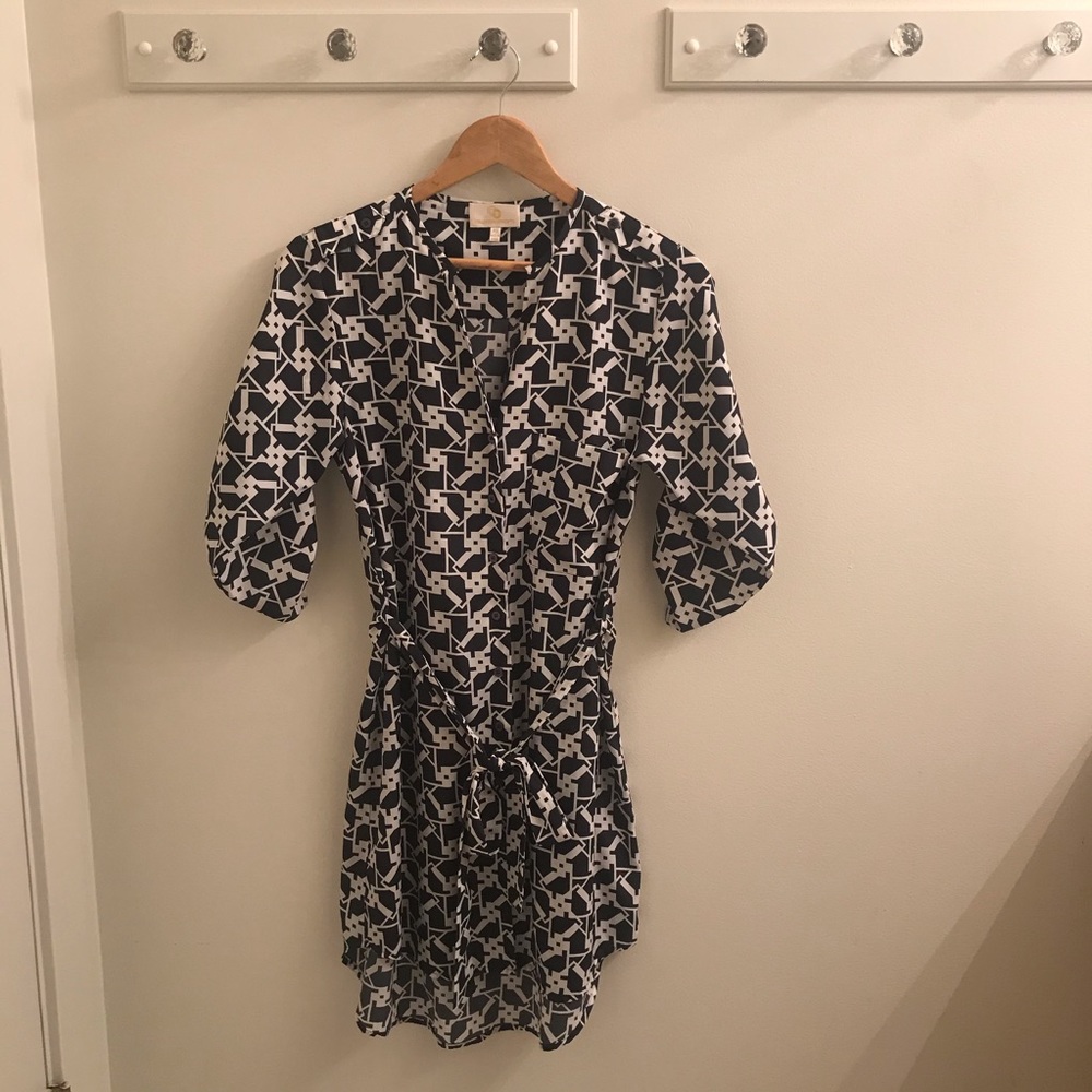 Collective Concepts Shirt Dress with Tie